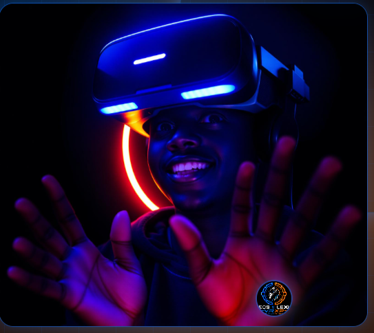 Player in VR headset